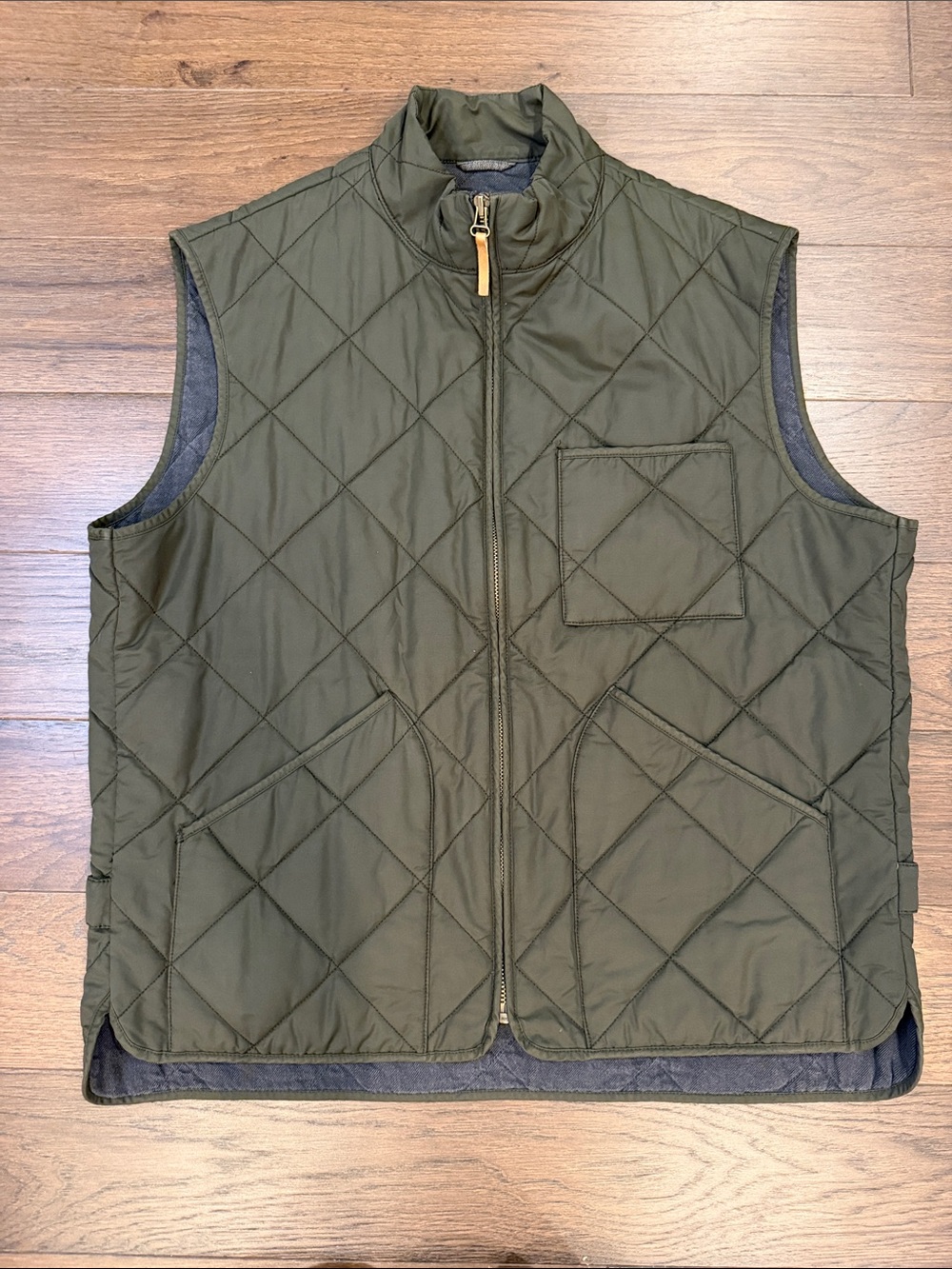 J. Crew Men’s Sussex Quilted Vest in Green Size XL - C69